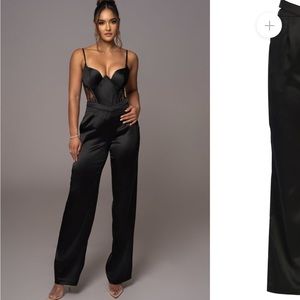 Jluxlabel satin cut out pants